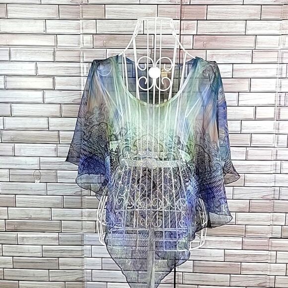 Live and let Live sheer shawl Size S - Picture 1 of 7